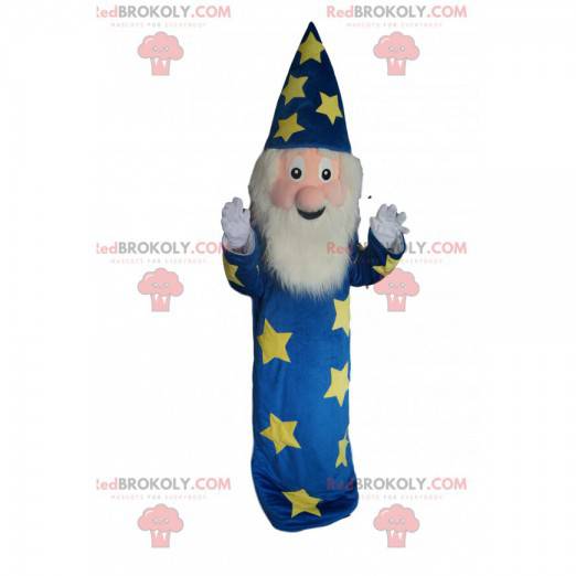 Mascotte superblijde Merlin de tovenaar - Mascottes beroemde mensen - REDBROKO_013205 - RedBrokoly.com