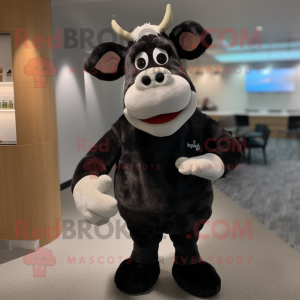 Black Jersey Cow mascotte...