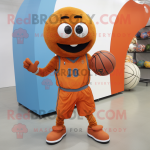 Rust Basketball Ball maskot...