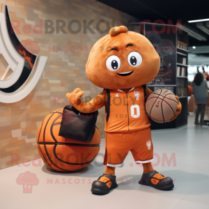 Rust Basketball Ball maskot...