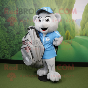 Silver Golf Bag maskot...