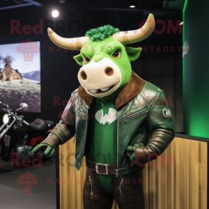 Green Bull mascotte kostuum...