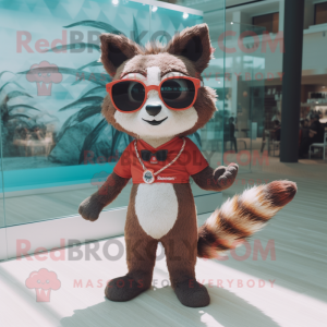 Red Raccoon mascotte...