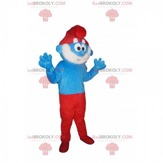 Papa Smurf mascot. Papa Smurf costume - Redbrokoly.com