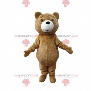 Mascotte d'ourson marron. Costume d'ourson marron -