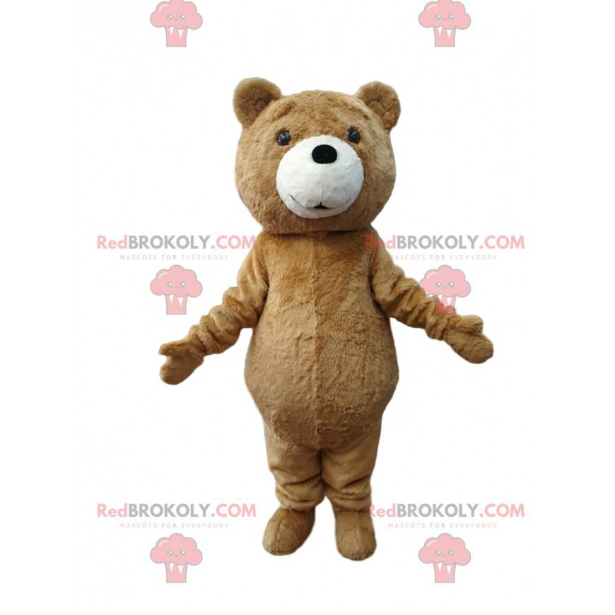 Mascotte d'ourson marron. Costume d'ourson marron -