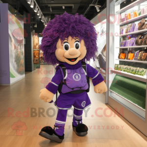 Postava maskota Purple...