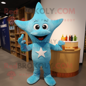 Cyan Starfish maskot...