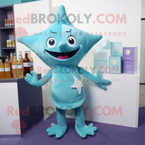 Cyan Starfish mascotte...