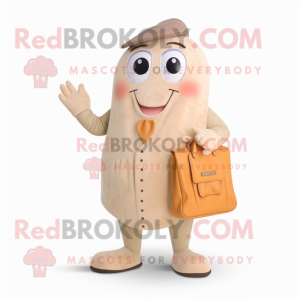 Beige abrikoos mascotte...