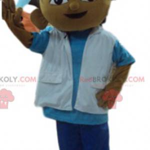 Little explorer boy mascot. Little boy costume - Redbrokoly.com