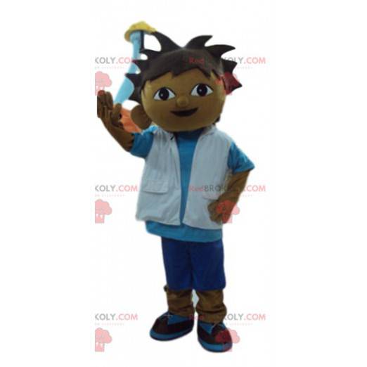 Little explorer boy mascot. Little boy costume - Redbrokoly.com