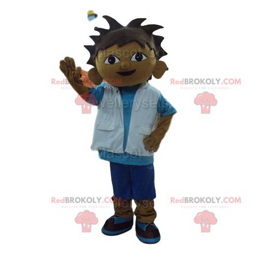 Mascotte del ragazzo piccolo esploratore. Costume da ragazzino