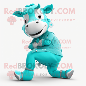 Turkis Jersey Cow maskot...