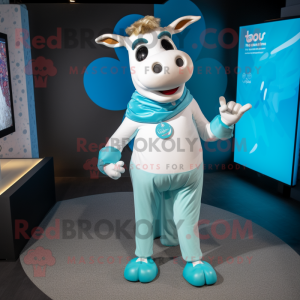 Turkis Jersey Cow maskot...