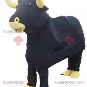 Mascotte de taureau noir. Costume de taureau - Redbrokoly.com