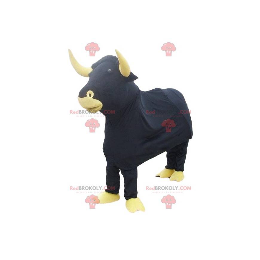 Mascotte del toro nero. Costume da toro - Redbrokoly.com