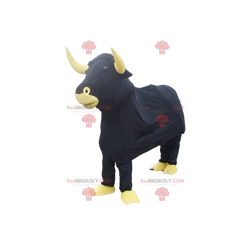 Mascotte zwarte stier. Bull kostuum - Redbrokoly.com Mascotte zwarte stier. Bull kostuum - Redbrokoly.com