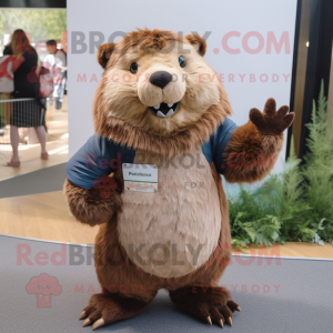  Beaver maskot kostume...