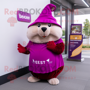 Magenta Beaver maskot...