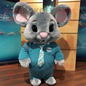 Teal Chinchilla maskot...