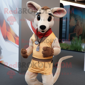 Tan Kangaroo mascotte...