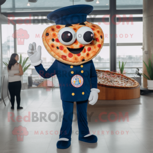 Navy Pizza maskot kostym...