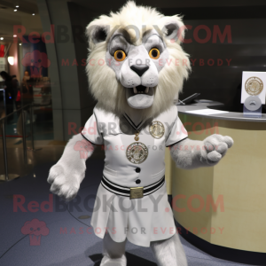 Silver Tamer Lion mascotte...
