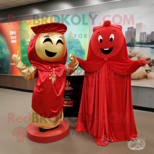 Postava maskota Red Pot Of...