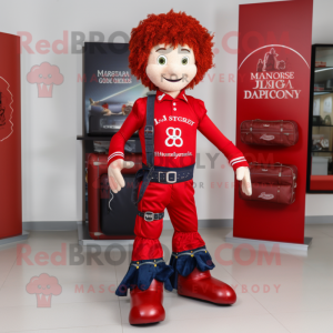 Red Irish Dancer maskot...