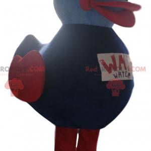 Mascota inflable del pato morado. Disfraz de pato -