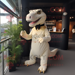 Cream Tyrannosaurus maskot...