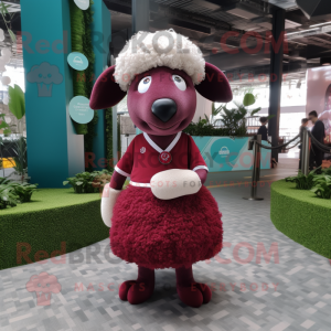 Maroon Sheep mascotte...