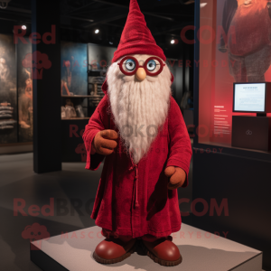 Red Wizard maskot kostume...