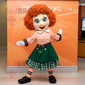 Peach Irish Dancer maskot...