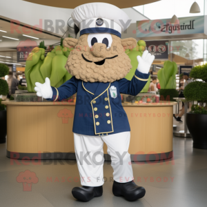 Navy Falafel maskot kostume...