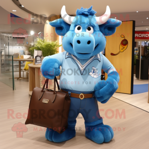 Sky Blue Bison mascotte...