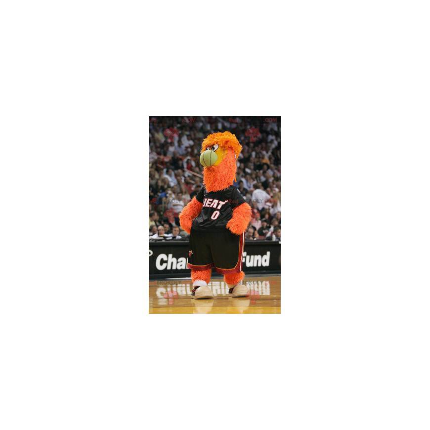 Mascotte de monstre orange avec un nez en forme de ballon - Mascotte de monstre orange avec un nez en forme de ballon -