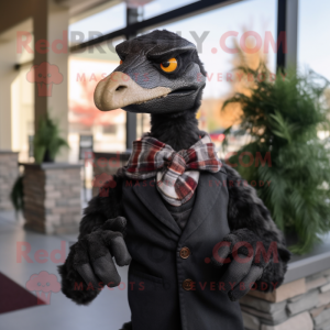 Black Utahraptor mascotte...