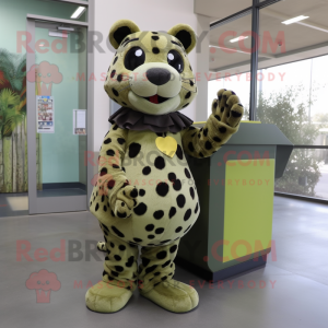 Olive Leopard mascotte...