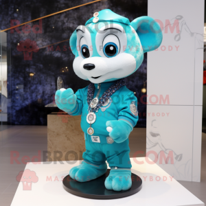 Turquoise hanger mascotte...