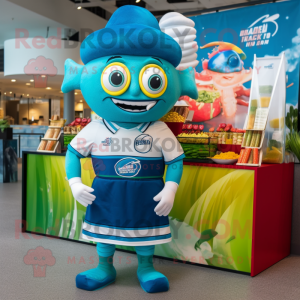 Cyan Fish Tacos maskot...