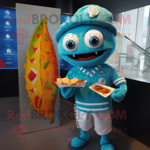 Cyan Fish Tacos maskot...