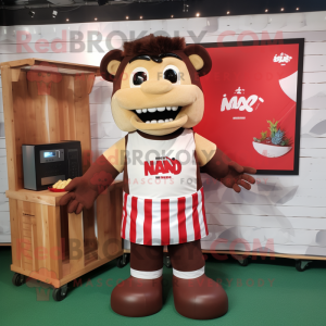  Bbq Ribs mascotte kostuum...