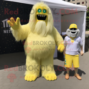 Citrongul Yeti maskot...