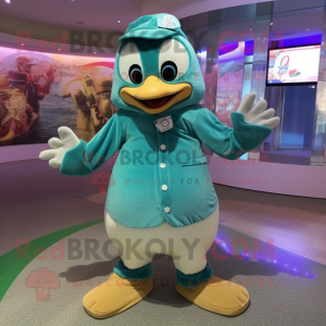 Teal Penguin mascotte...