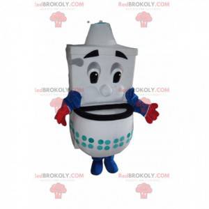 Hvit maskot for håndvask. Hvit servantdrakt - Redbrokoly.com