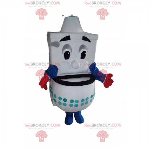 Hvit maskot for håndvask. Hvit servantdrakt - Redbrokoly.com