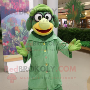 Green Monkey maskot kostume...