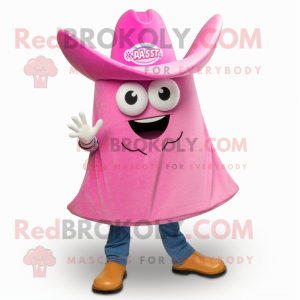 Pink Ray maskot kostume...